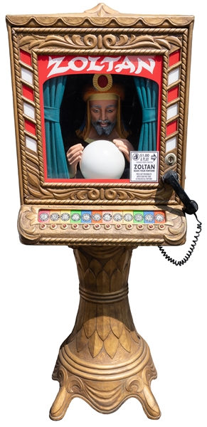  Zoltan Coin-Operated Fortune Teller Horoscope Machine. (196...