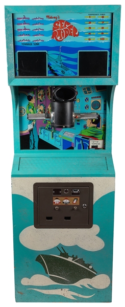  Midway’s Sea Raider 25 Cent Submarine Standing Arcade Game....