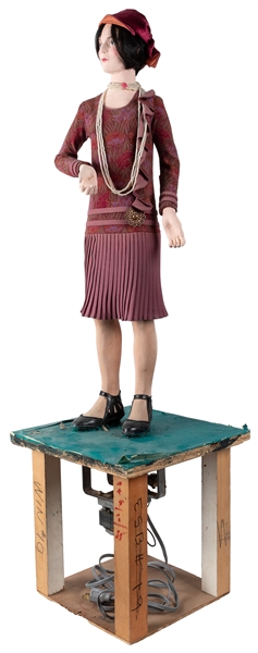  “Standing Flapper in Mauve Dress, Skirt, and Hat” Marshall ...