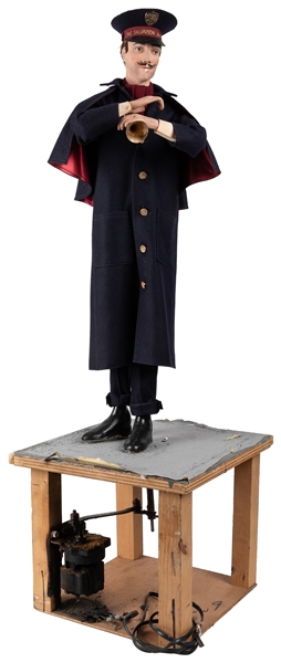  “Salvation Army Man with Coat and Cape, Hat and Trumpet” Ma...