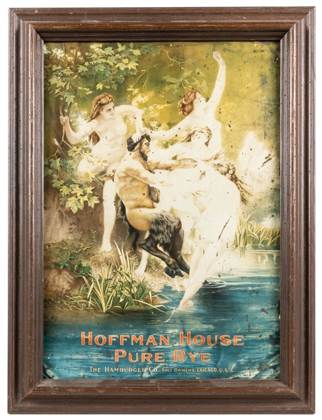  [WHISKEY]. Hoffman House Pure Rye, Hamburger Co. Chicago. A...