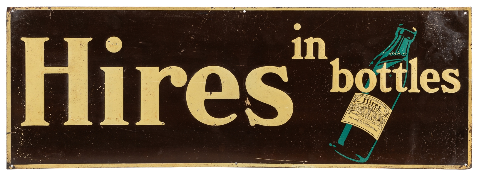  Hires Root Beer Horizontal Tin Sign. Single-sided tin sign,...