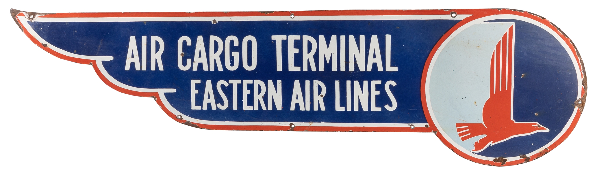  Eastern Air Lines Air Cargo Terminal Porcelain Terminal Sig...