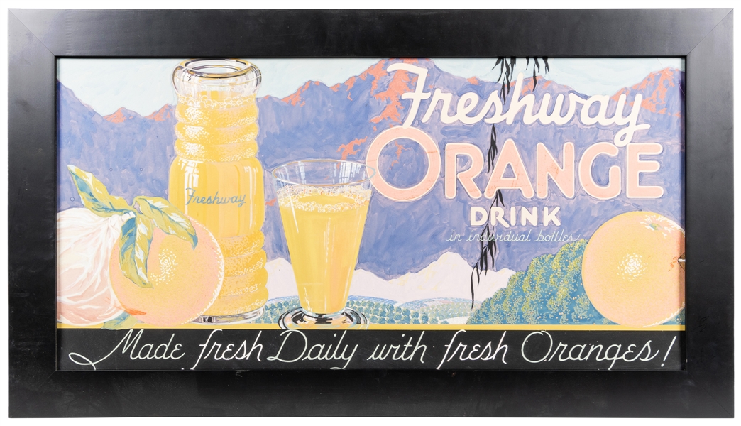  Freshway Orange Drink Original Advertising Artwork. 1930s. ...