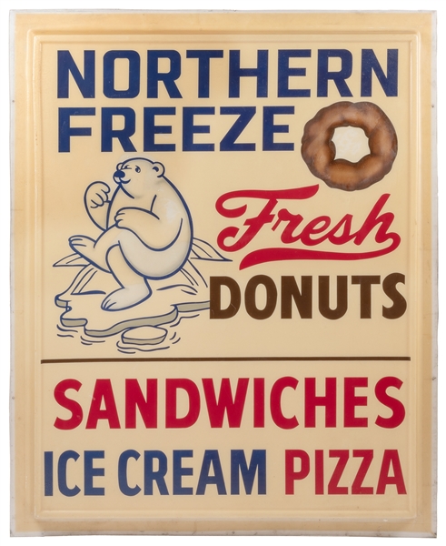  Northern Freeze Diner Lightbox Diplay Panel Signs. Circa 19...