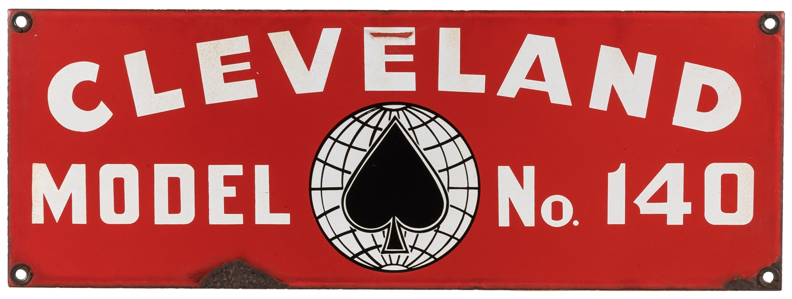  Cleveland Trencher Model No. 140 Porcelain Sign. [1953]. Si...