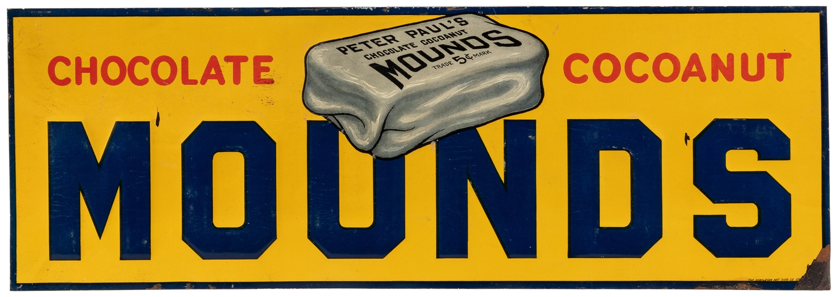  Mounds Chocolate Sign. [Covington]: Donaldson Art Sign Co.,...