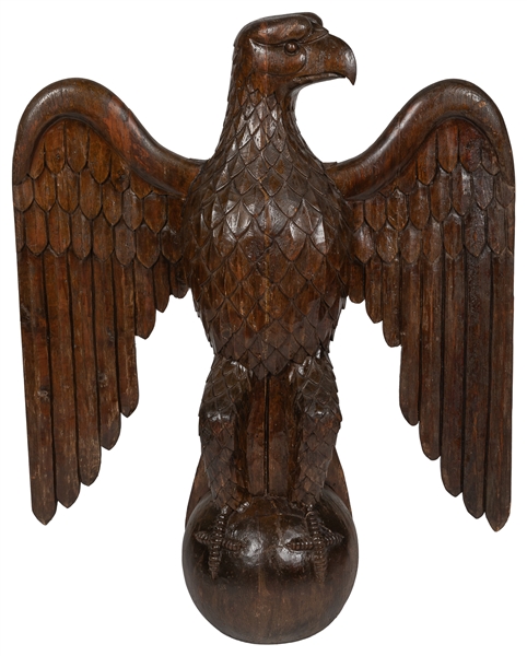  Nineteenth Century Carved Courthouse Federal Eagle. America...