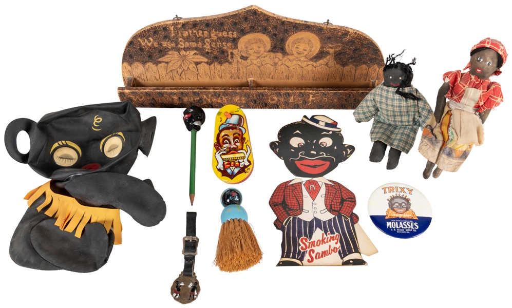  [AFRICAN-AMERICANA]. Group of 10 Various Vintage Items, inc...