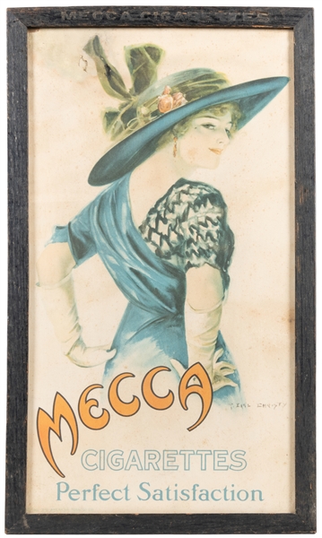  Mecca Cigarettes “Perfect Satisfaction” Tobacco Advertising...