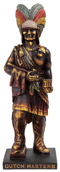  Dutch Masters Cigar Store Indian. Polychrome cigar store Na...