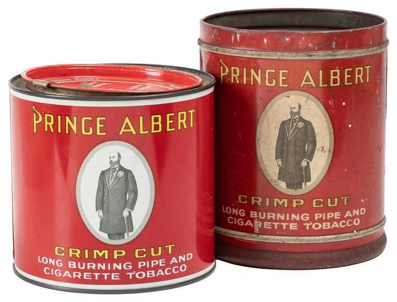  Pair of Prince Albert Tobacco Advertising Tins. Winston-Sal...