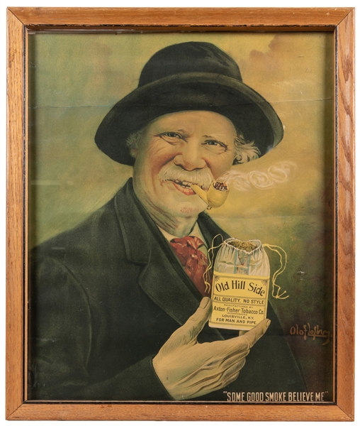  Old Hill Side Tobacco Advertisement. Louisville: Axton-Fish...