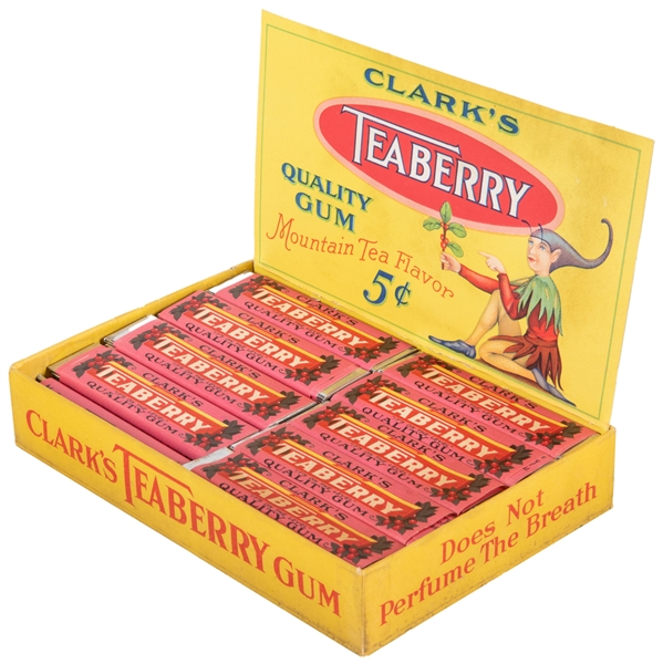  Clark’s Teaberry Gum in Original Box. Pittsburgh: Clark Bro...