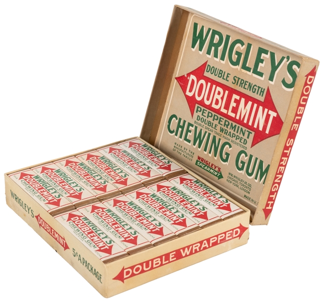  Wrigley’s 5 Cent Doublemint Chewing Gum in Original Box. Ci...