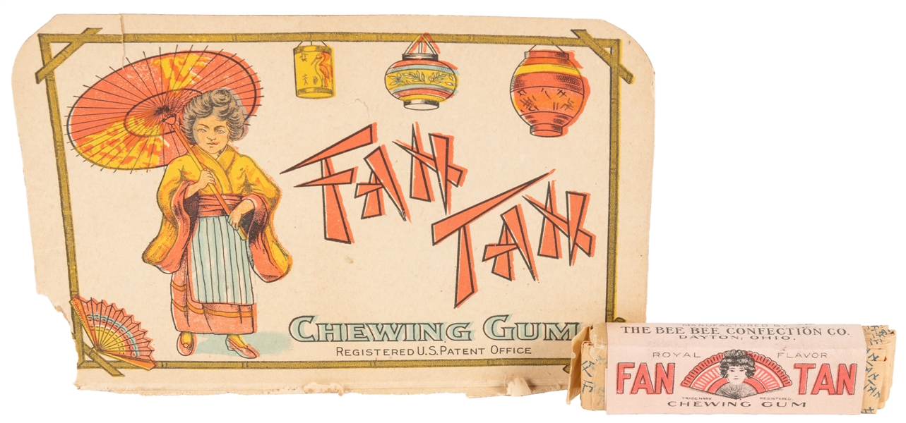  Fan Tan Chewing Gum Package and Box Panel. Dayton: Bee Bee ...