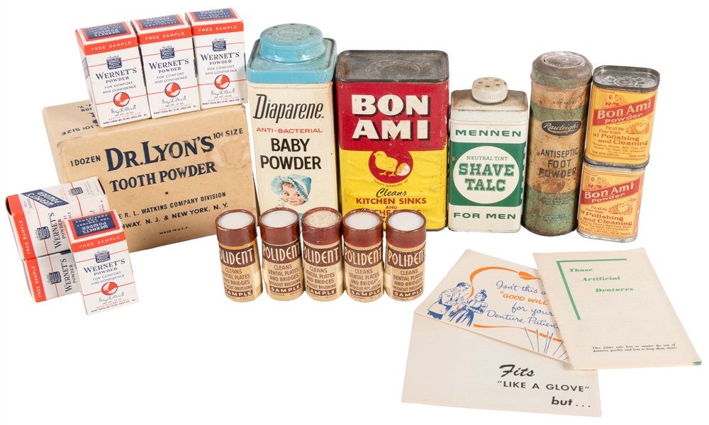  Group of Assorted 21 Vintage Powdered Products, including: ...