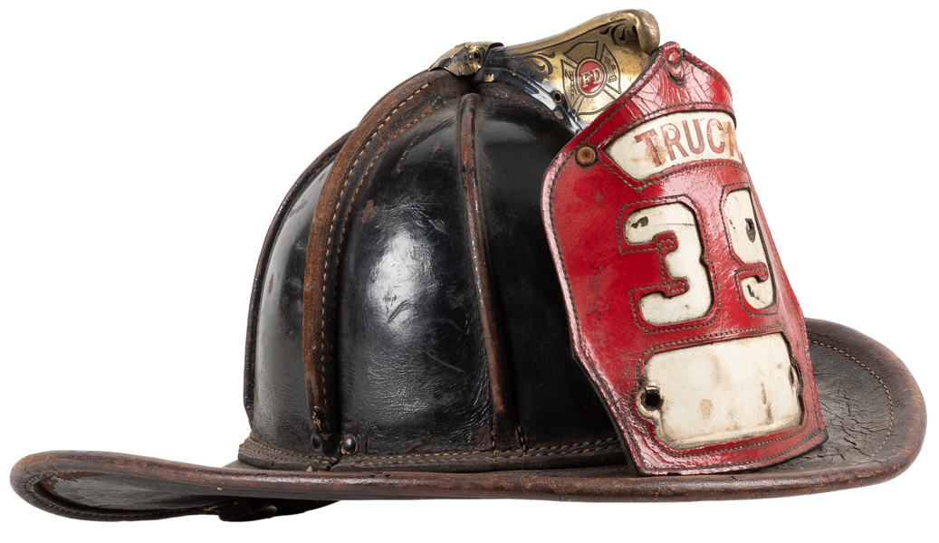  Cairns & Brother Leather Firefighter Helmet. New York: Cair...