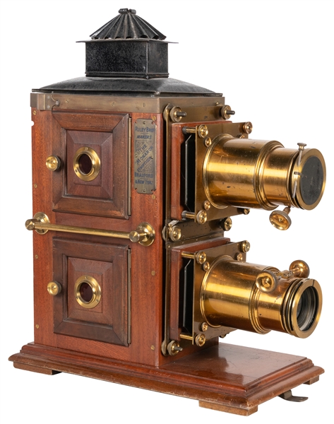  A Biunial Magic Lantern. British, ca. 1880s-90s. Large and ...