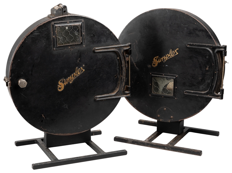  Pair of Simplex 35mm Reel Holders. [New York: International...