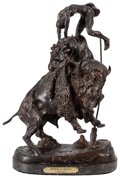  After Frederic Remington. Buffalo Horse. 20th century. Bron...