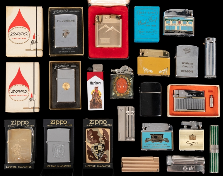  Collection of Lighters, including Zippo, Ronson, and Others...