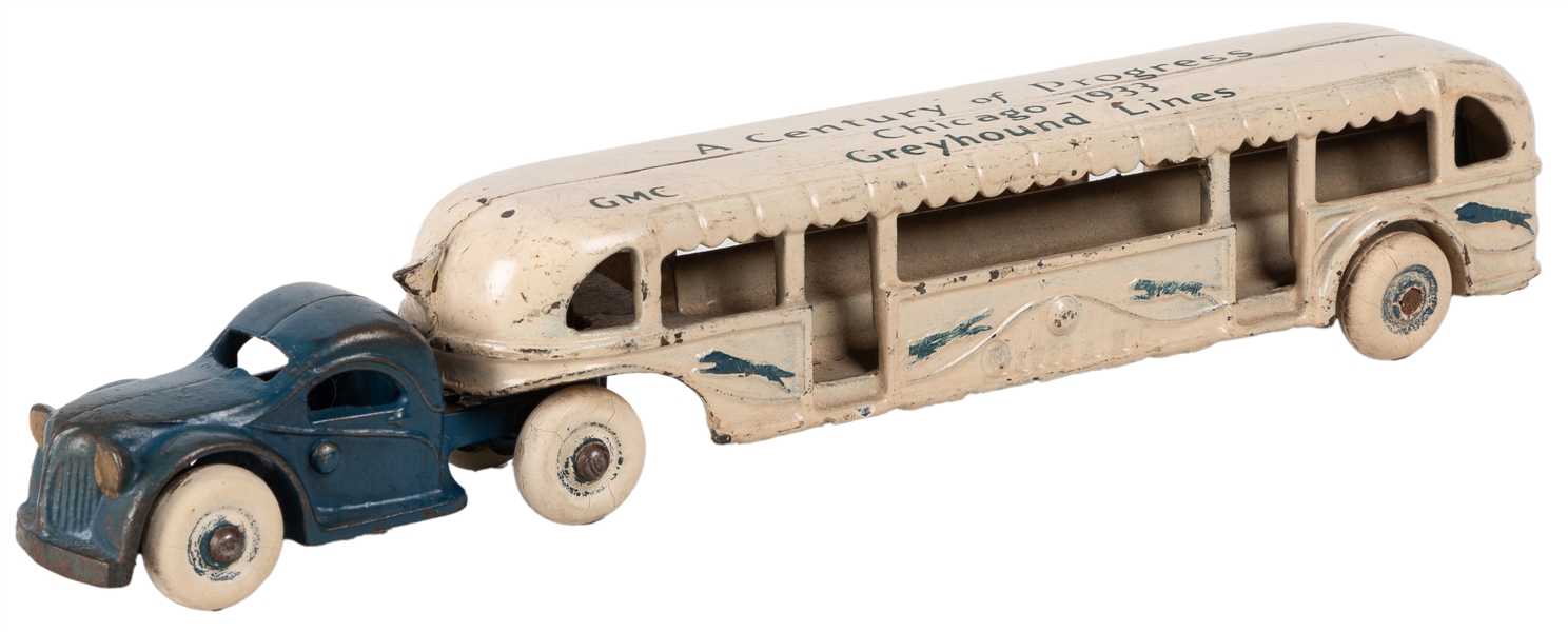  A Century of Progress Cast Iron Greyhound Bus. Chicago: GMC...