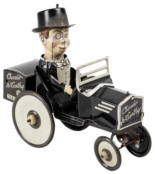  Charlie McCarthy Benzine Buggy Windup Car. [New York: Louis...