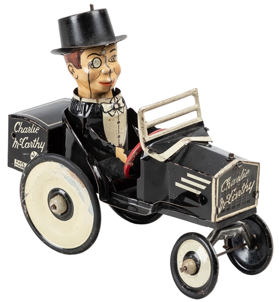  Charlie McCarthy Benzine Buggy Windup Car. [New York: Louis...