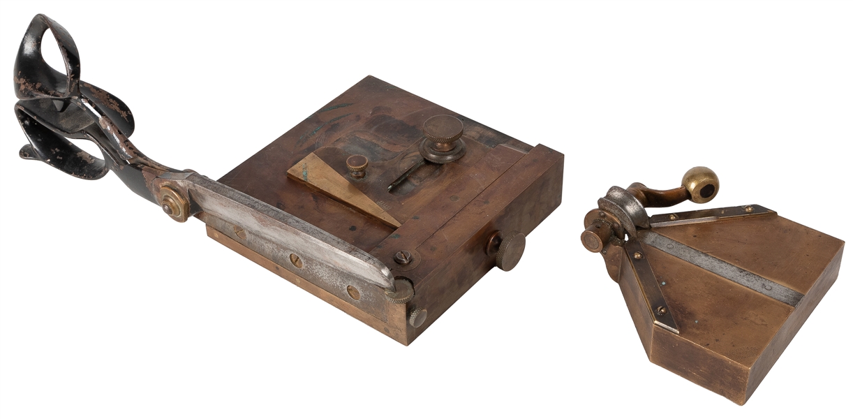  H.C. Evans Card Trimmer and Corner Rounder Outfit. Chicago:...