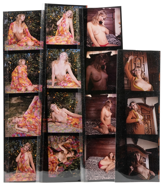  [EROTICA]. Collection of erotic photograph negatives and tr...