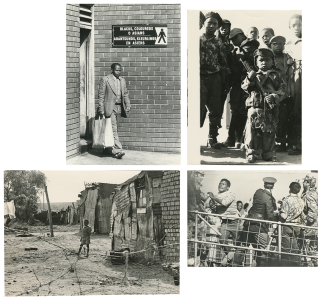  [APARTHEID]. Group of 13 Press Photos of Racial Unrest in S...