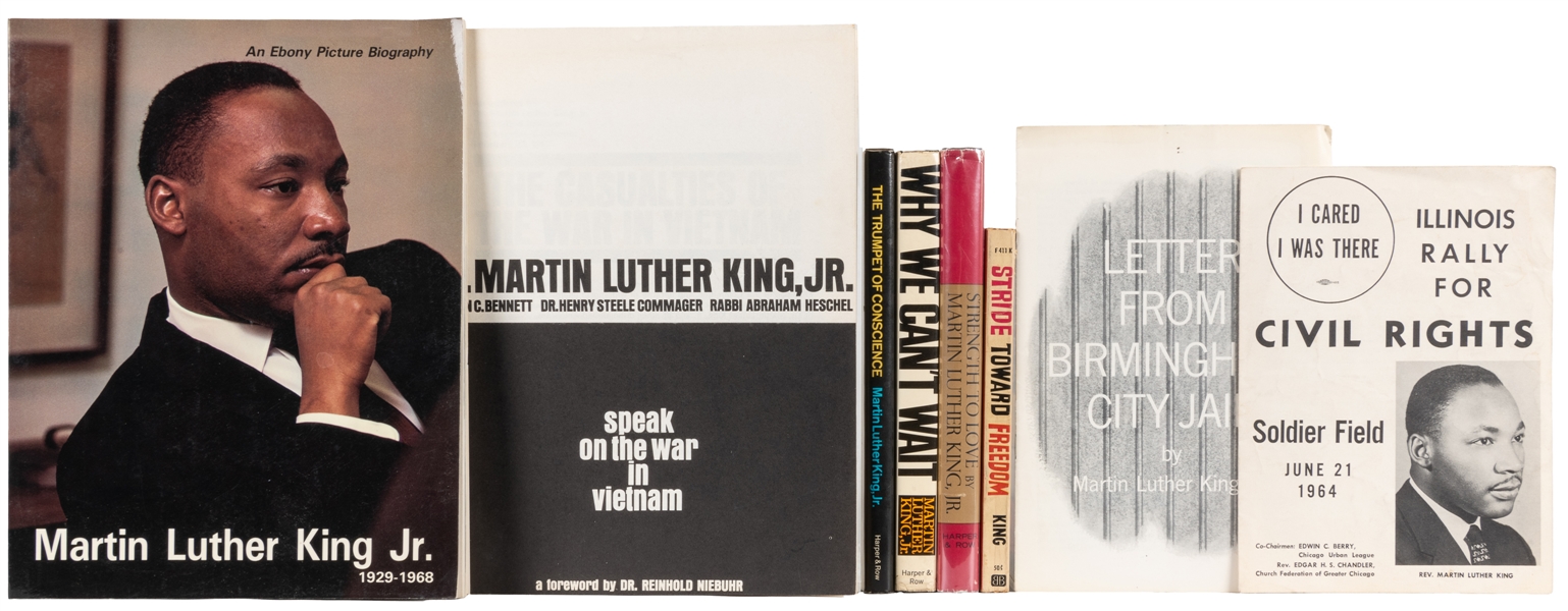  King, Martin Luther Jr. Group of 8 First or Early Editions ...