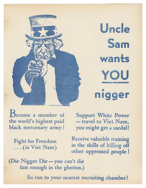  Uncle Sam wants YOU nigger / Become a member of the world’s...