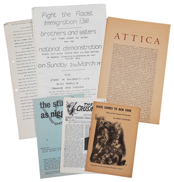  Group of 8 Rare Ephemera Items Related to the Civil Rights ...