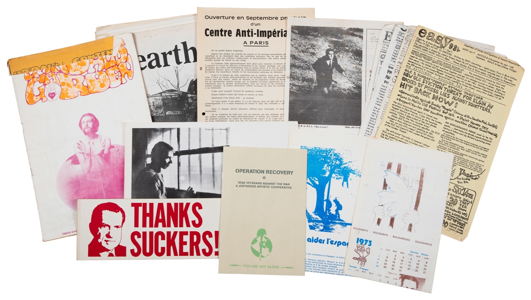  Group of 12 Rare Ephemera Items on Various Radical Topics, ...