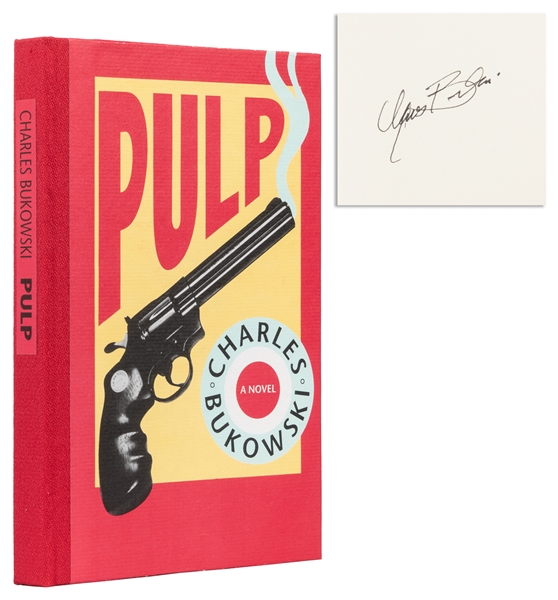  Bukowski, Charles. Pulp: A Novel. Black Sparrow, 1994. SIGN...