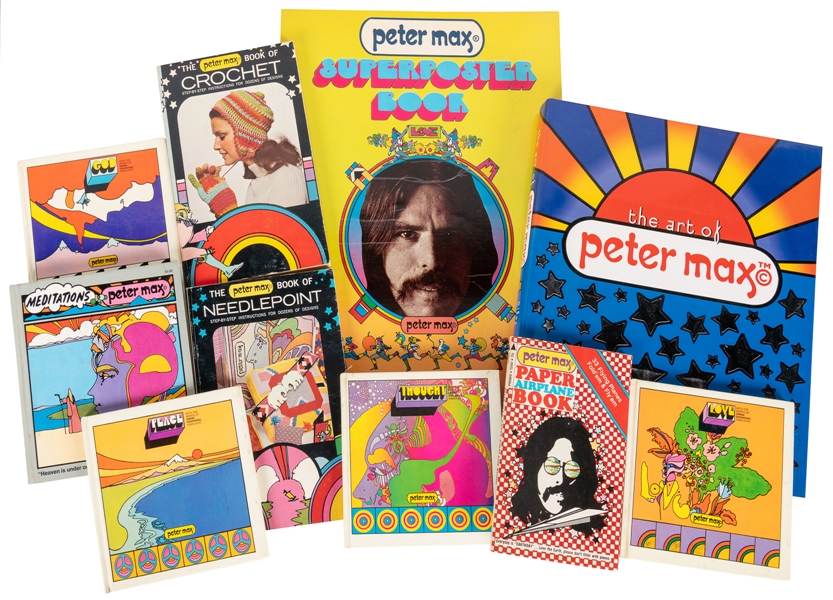  Max, Peter. Ten Books by Peter Max Including One Signed wit...