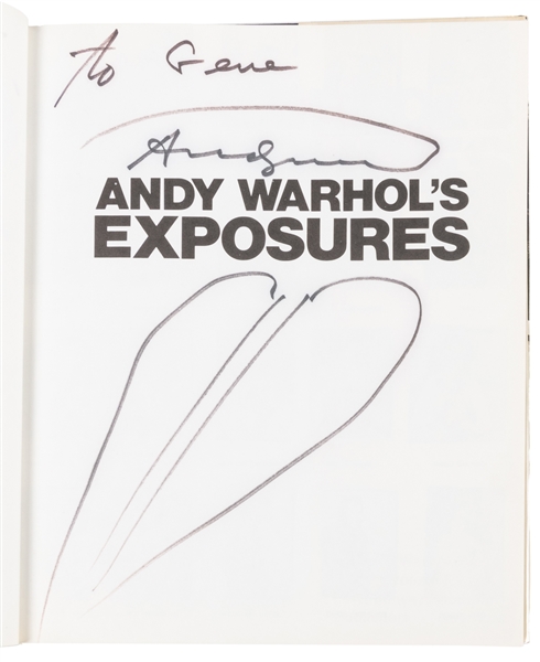  Warhol, Andy. Andy Warhol’s Exposures. Andy Warhol Books/ G...