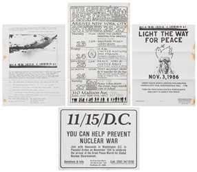  Haring, Keith (contributor). Group of 4 Printed Handbills f...