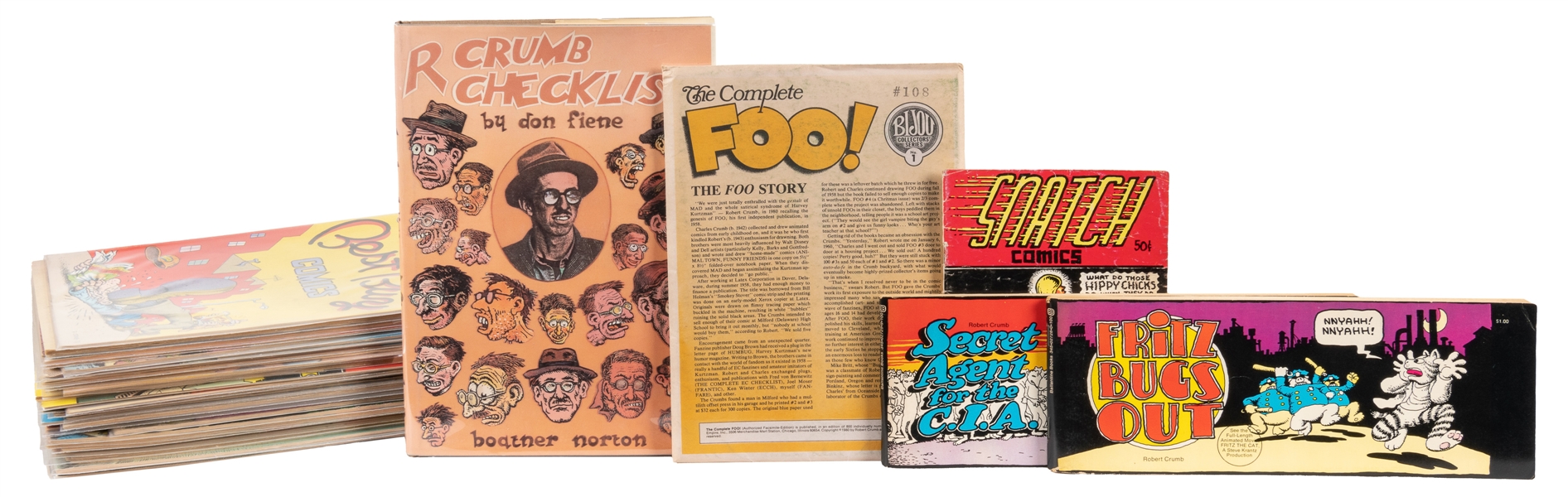  R. Crumb Comic Collection. A collection of 33 individual co...