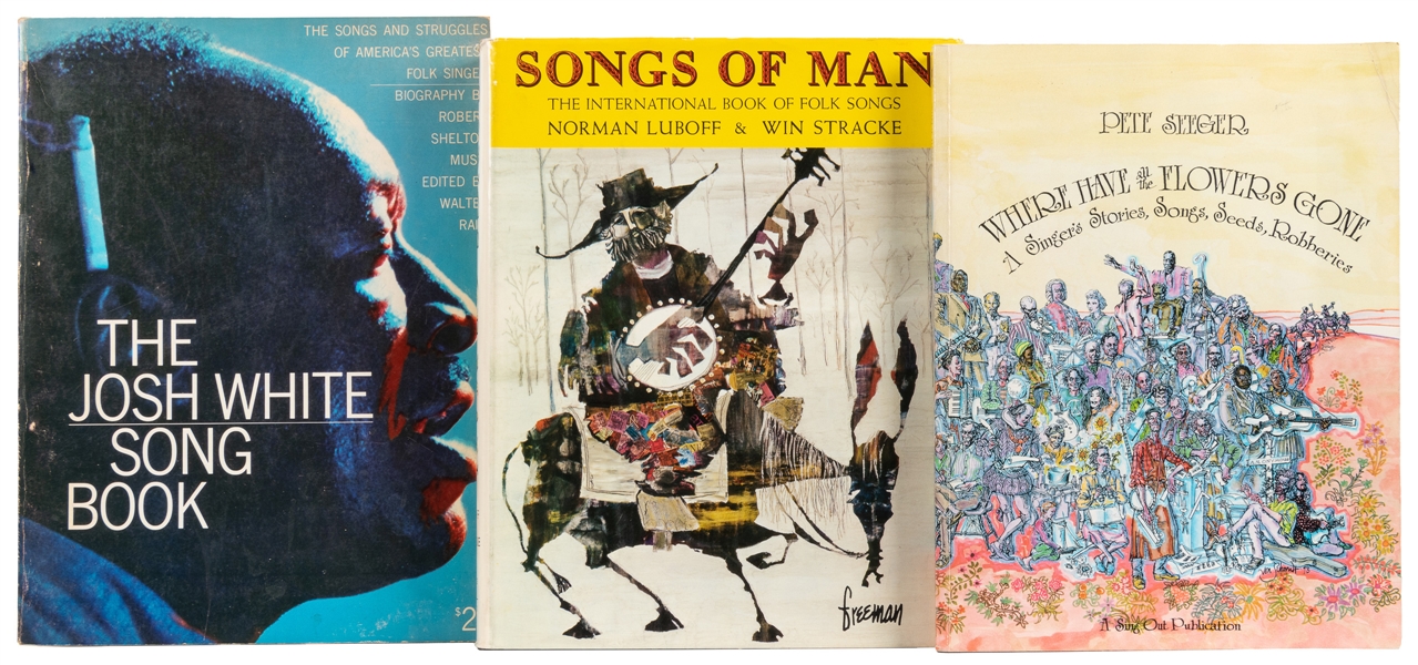  Trio of Signed Folk Music Titles, including: Songs of Man: ...