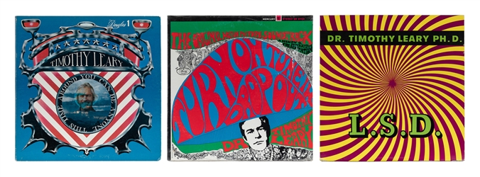  Leary, Timothy. Three Records by Timothy Leary, including: ...