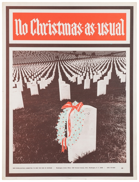  [Anti-War Poster]. No Christmas-as-usual. Washington, D. C....