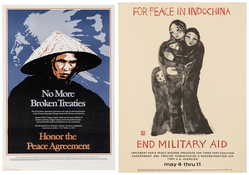  [Anti-War Posters]. Pair of Anti-War Posters, including: [V...