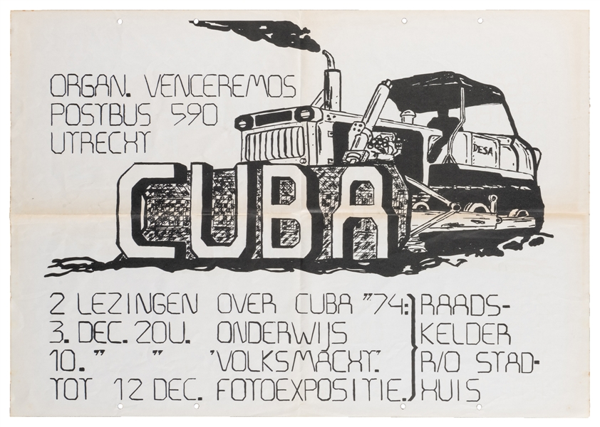  [Cuba]. Organ. Venceremos Postbus 590 Utrecht - Cuba… Utrec...