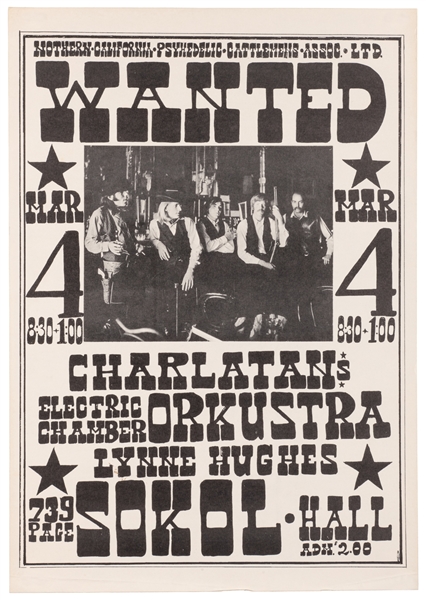  The Charlatans, Electric Chamber Orkustra. Poster for The C...