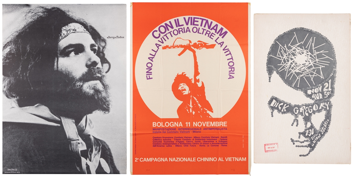  Group of 3 Political Posters, including: Con il Vietnam Fin...