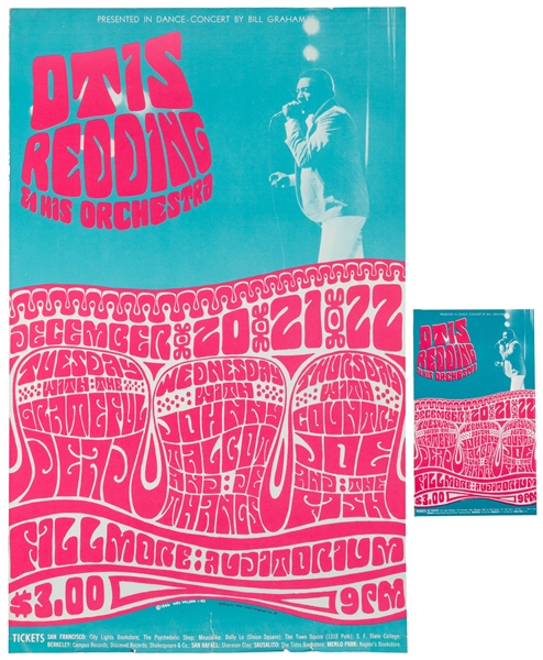  Otis Redding, Grateful Dead. Poster and Handbill for a Conc...