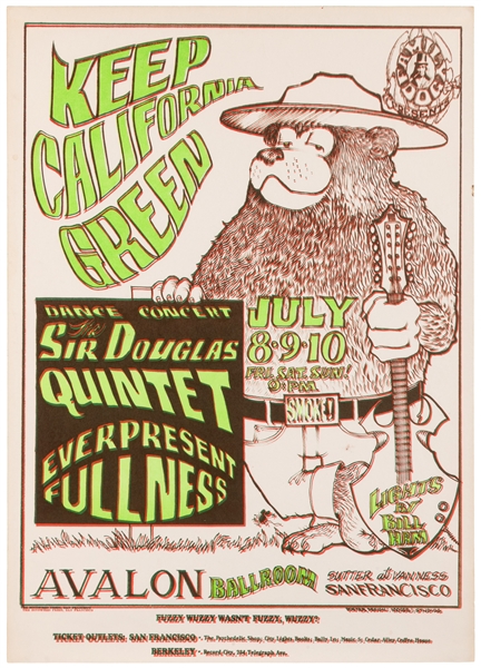  Sir Douglas Quintet, Everpresent Fullness. Poster for 1966 ...